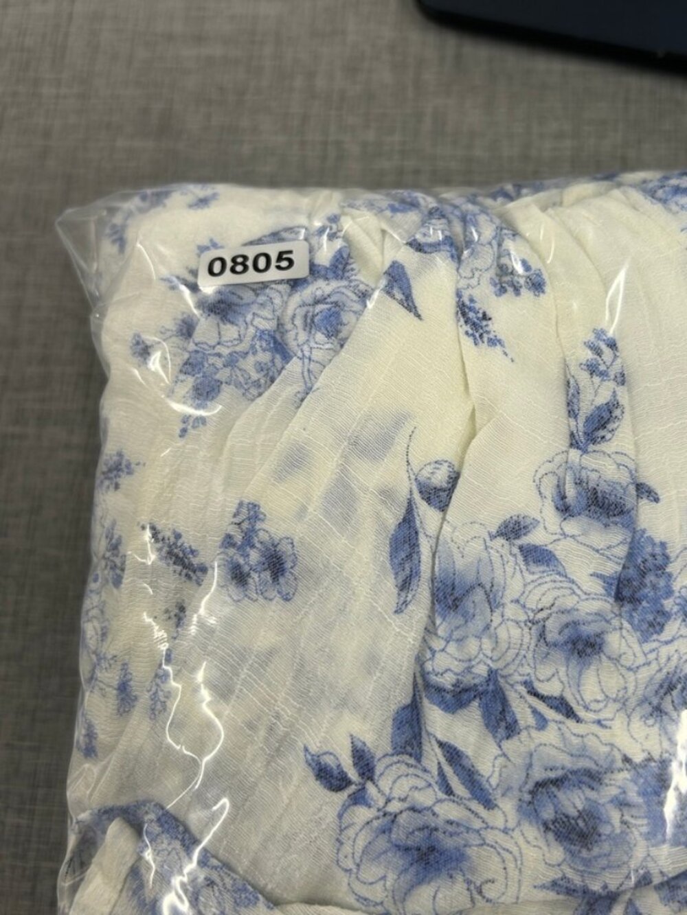 Blu Pepper Blue Floral Tiered Mini Dress XL Cottagecore Tie Strap Flowy Sundress - Picture 8 of 8